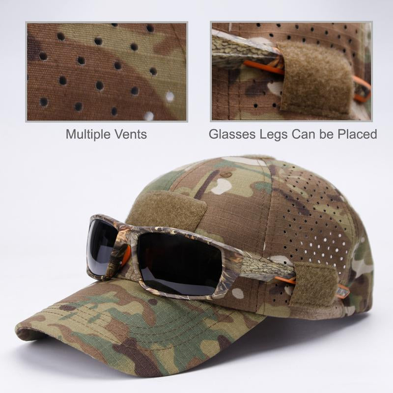 New Sports and Leisure Breathable Camouflage Baseball Cap Men'S Military Fan Visor Tactical Hat Military Training Cap Cap