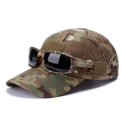 New Sports and Leisure Breathable Camouflage Baseball Cap Men'S Military Fan Visor Tactical Hat Military Training Cap Cap